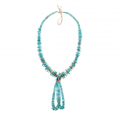 Jacla necklace MIS39 collector piece in turquoise - Harpo Paris