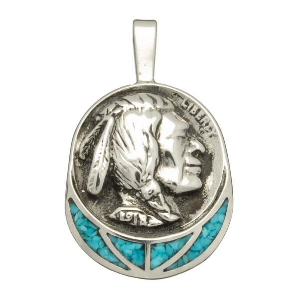 Pendant P167 indian chief medal