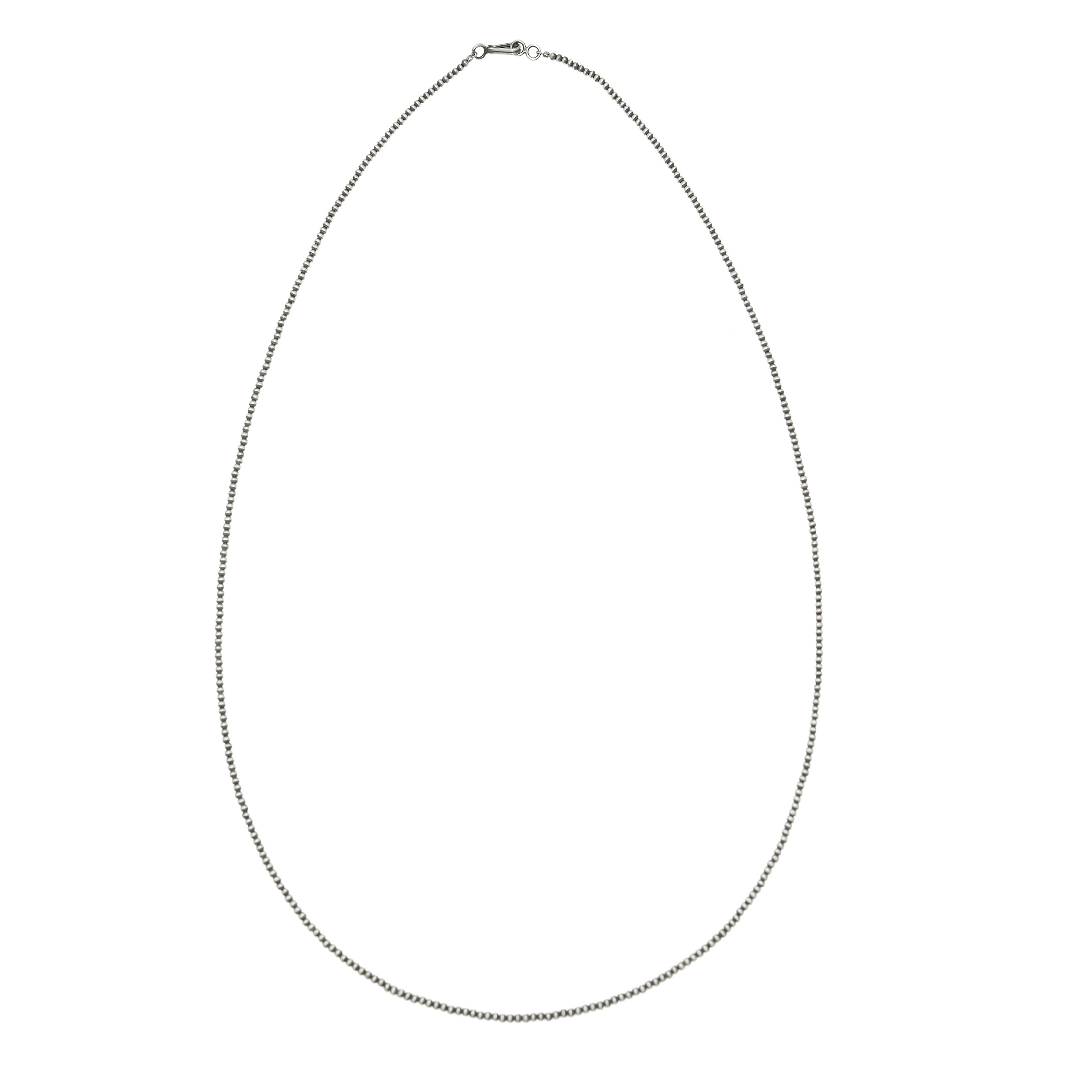 Collier COw15 en petites perles d'argent mat - Harpo Paris