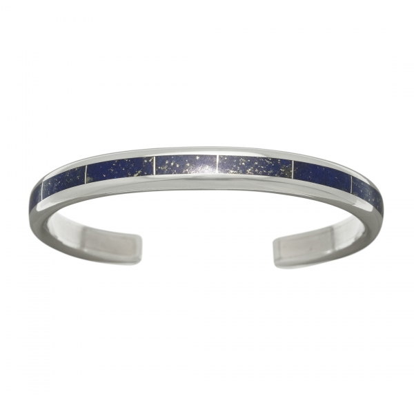 Zuni bracelet BR606 in lapis and silver - Harpo Paris