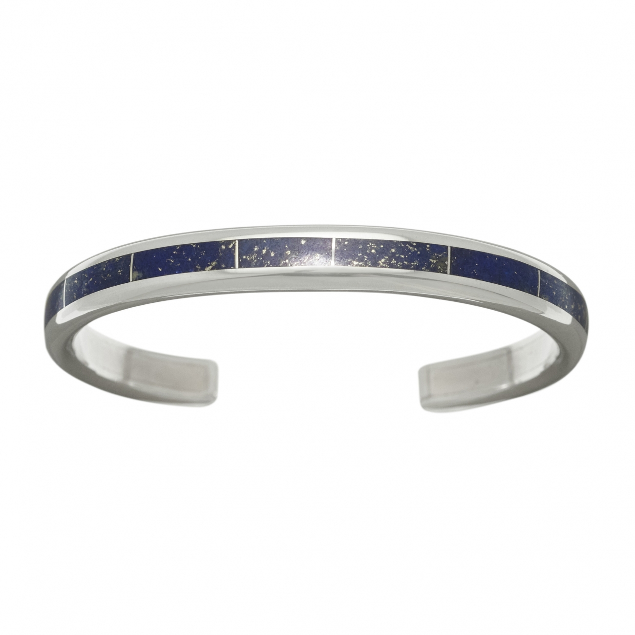Zuni bracelet BR606 in lapis and silver - Harpo Paris