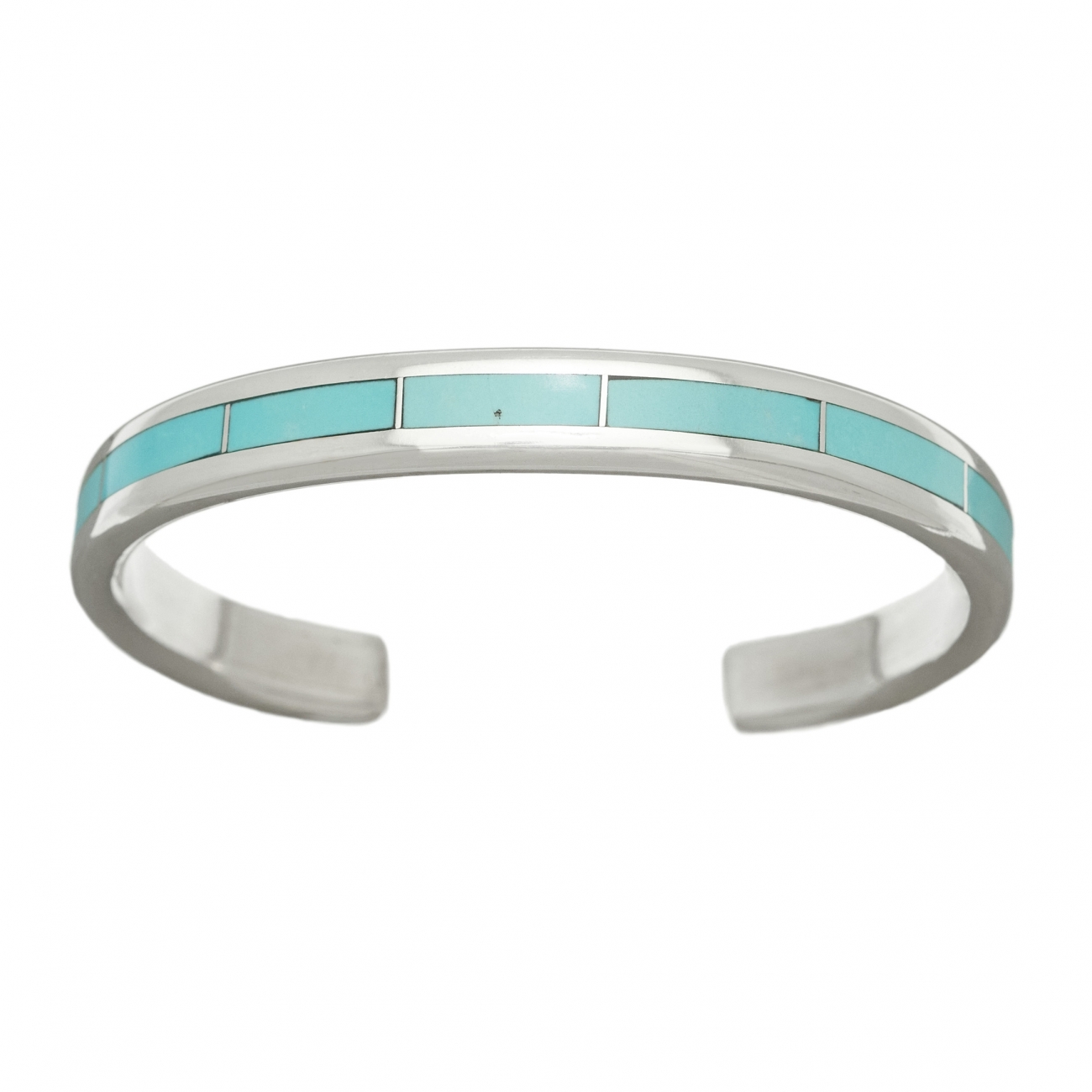 Bracelet Zuni pour femme BR616 en turquoise et argent - Harpo Paris