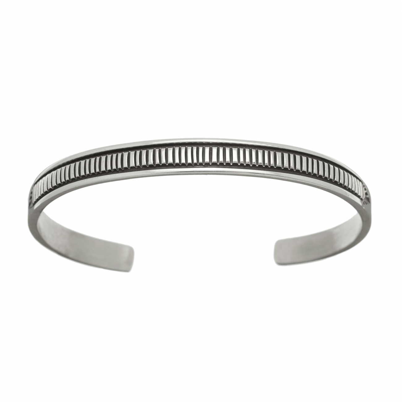 Navajo bracelet BRw04 in silver - Harpo Paris