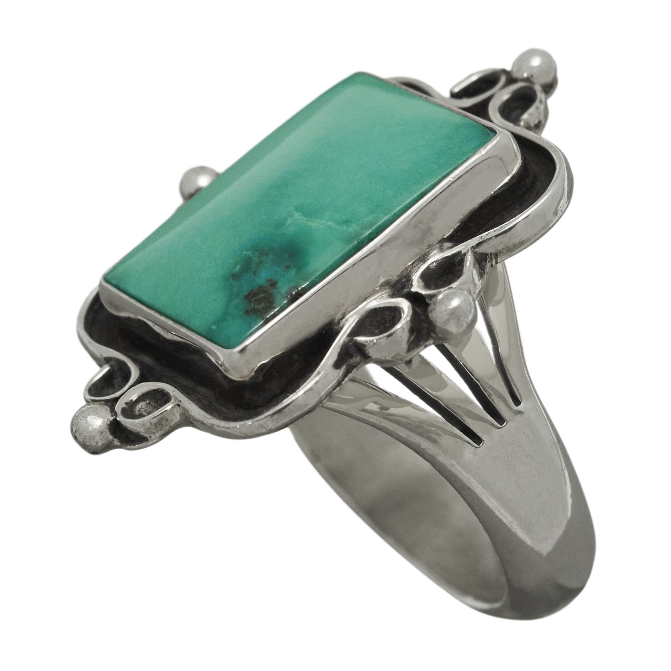 Bague Turquoise Natural Vintage | Boutique Amérindienne