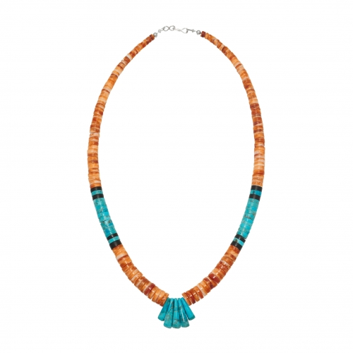 Harpo Paris necklace CO160 beads and corn heishi