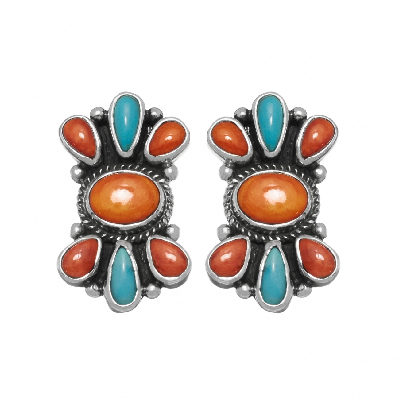 Harpo Paris earrings BO302 in stones and shells