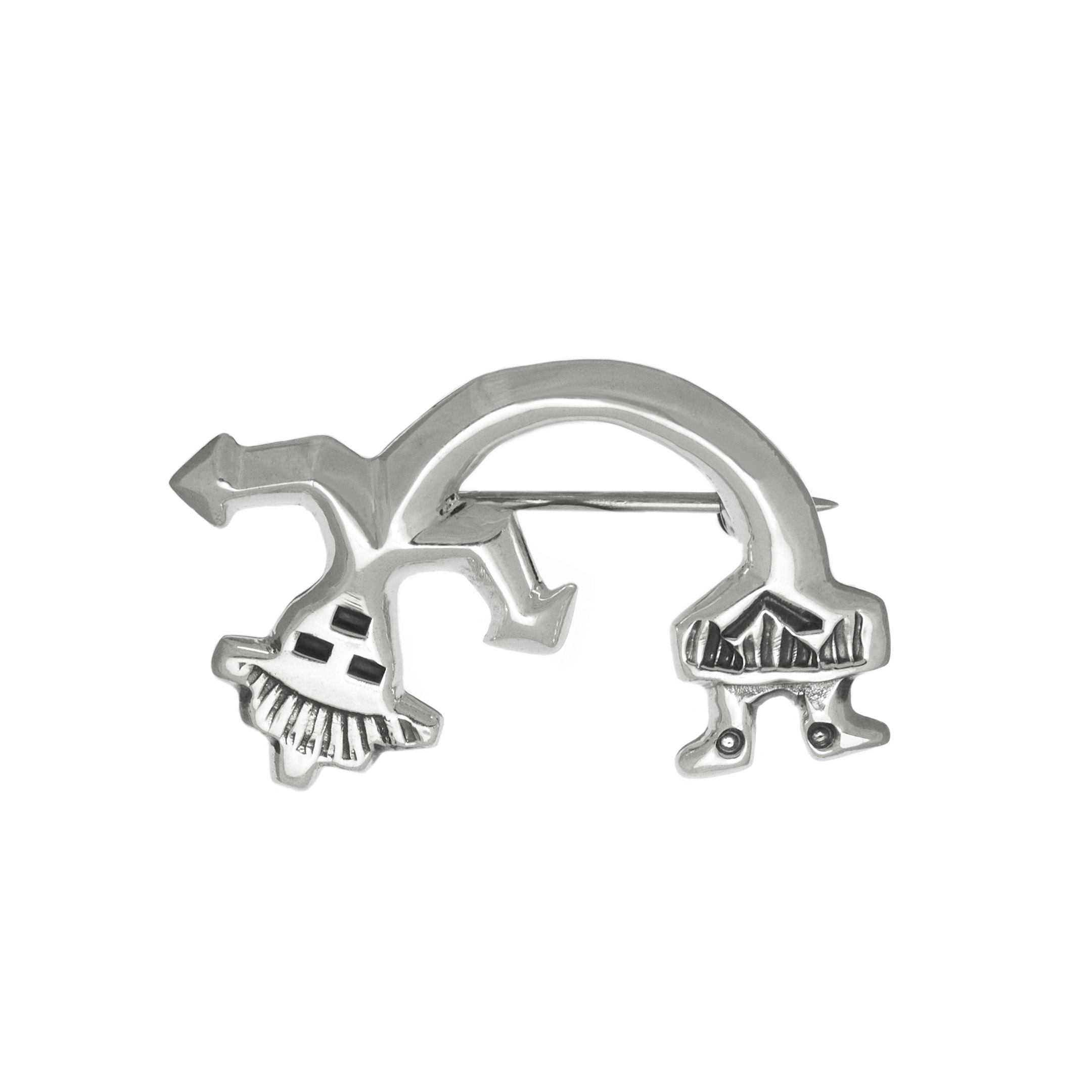 BRO59 Harpo silver brooch