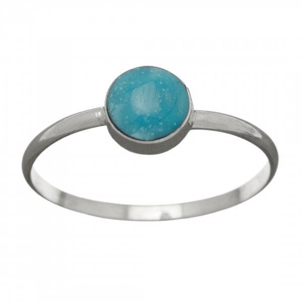 Navajo ring for men BA1012 in turquoise and silver - Harpo Paris