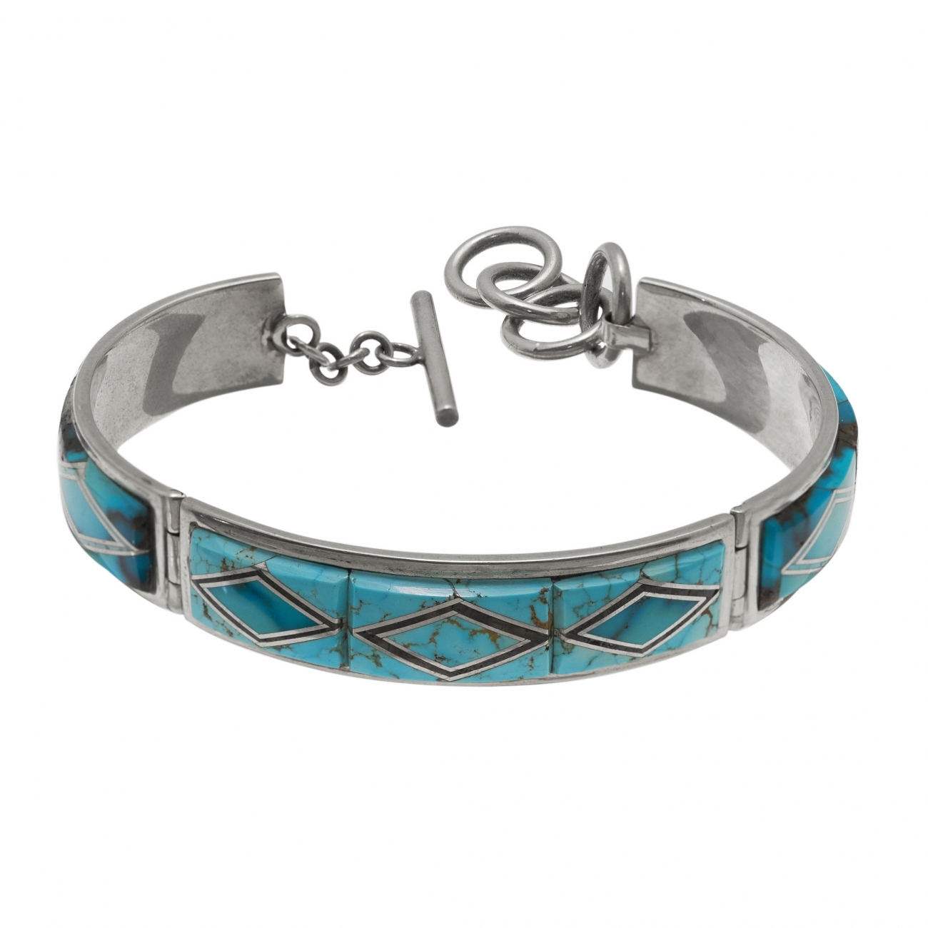 Superbe bracelet MIS24 en turquoise et argent - Harpo Paris