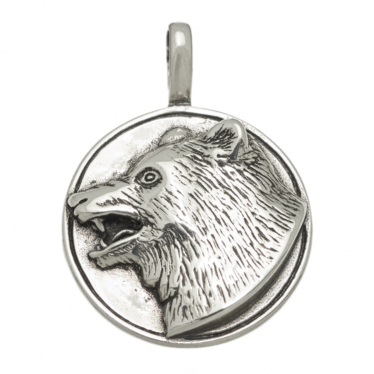 Pendentif Harpo Paris P173OU médaille ours en argent