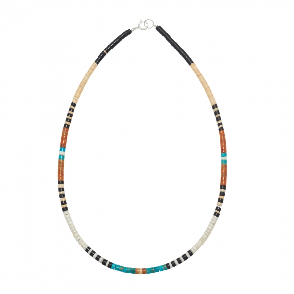 Pueblo necklace COP19 in shells and stones - Harpo Paris