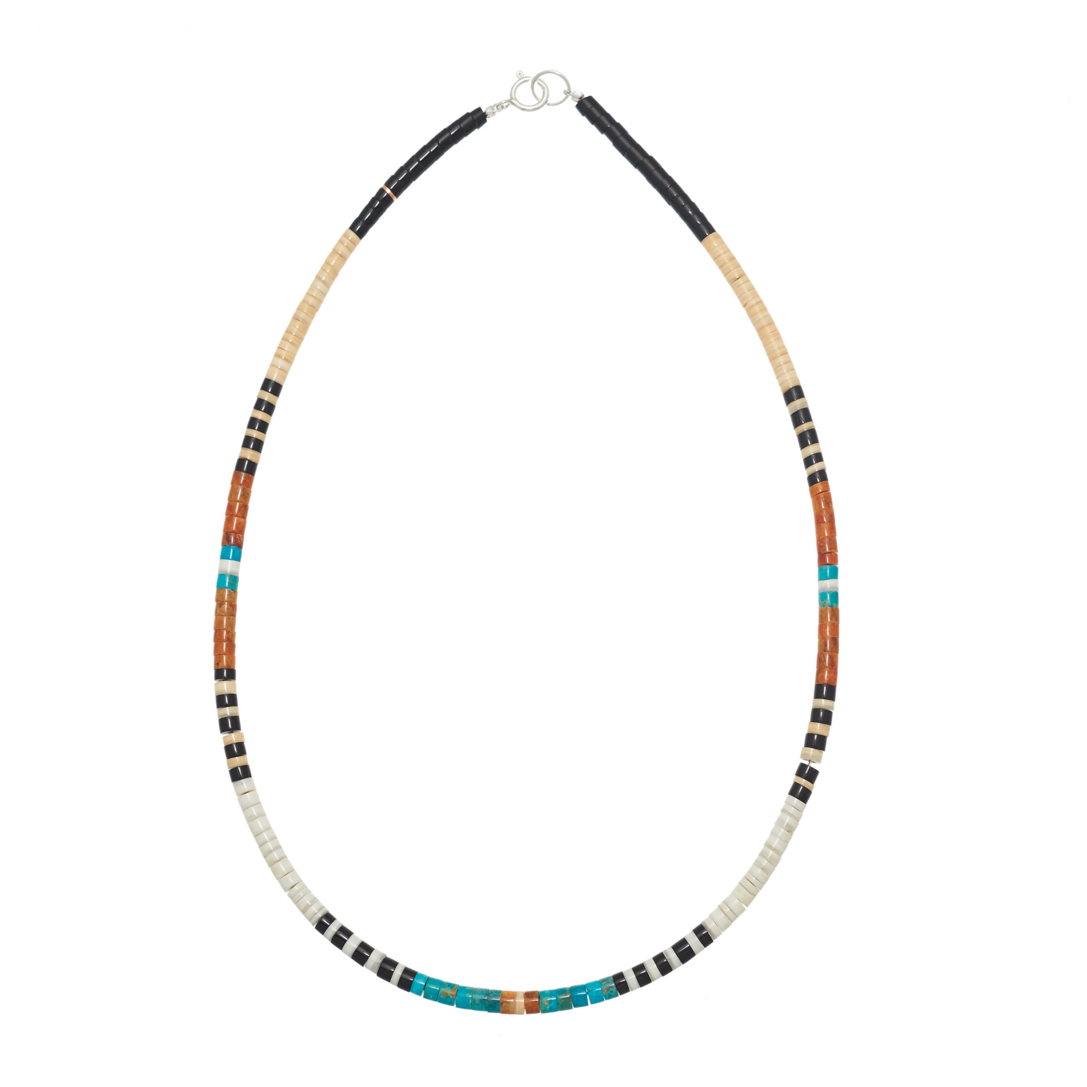 Collier Pueblo COP19 en perles Heishi- Harpo Paris