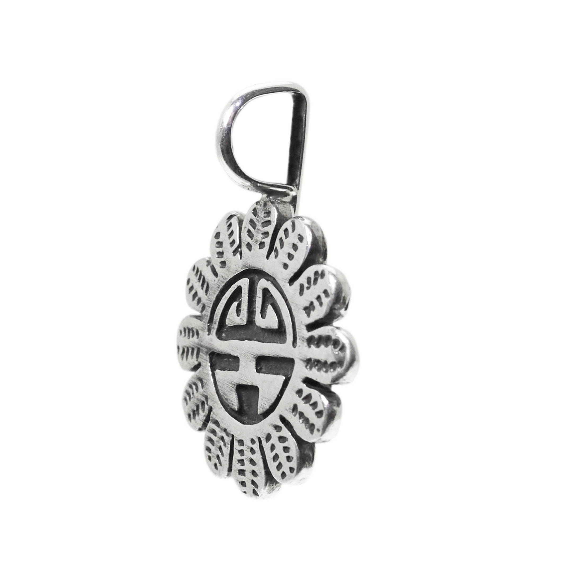 Sunface Navajo Pendant in sterling silver. | Harpo Paris