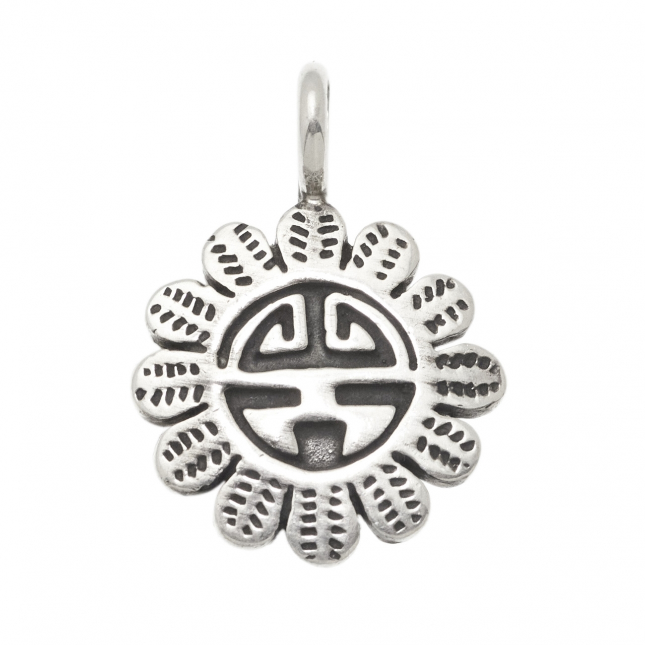 Pendentif Harpo Paris PE243 sunface en argent