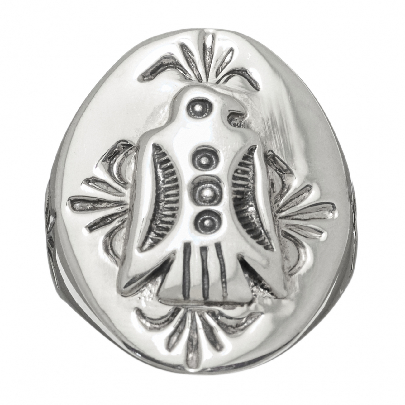 Bague Navajo  BA542 aigle en argent - Harpo Paris