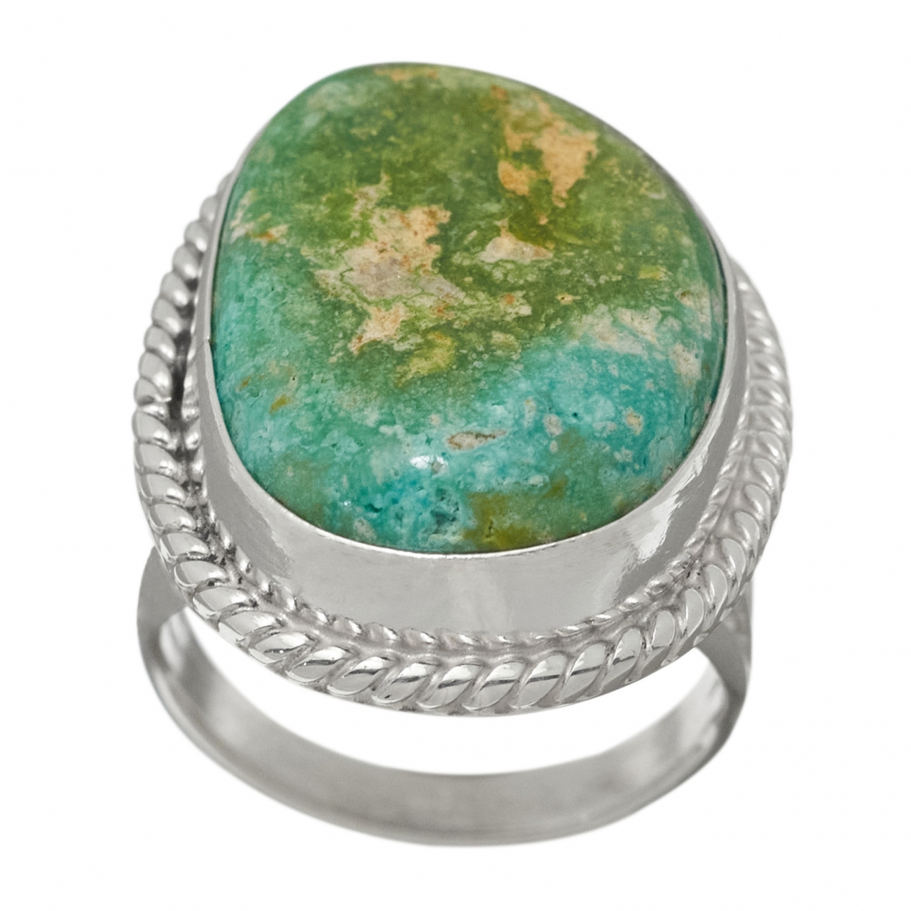 Navajo ring for women BA1031 in turquoise and silver - Harpo Paris