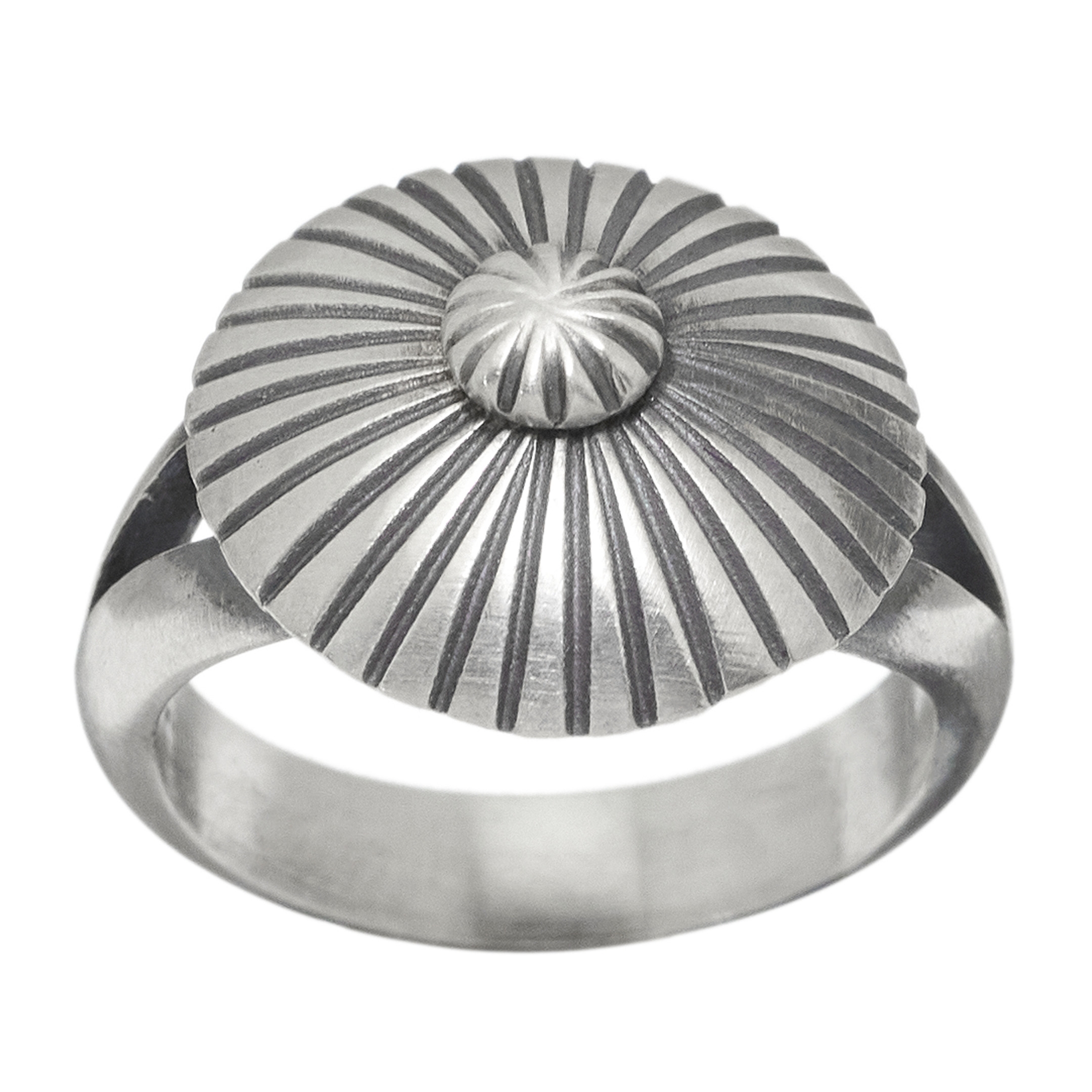 Bague Navajo pour femme BA1033 en argent mat - Harpo Paris