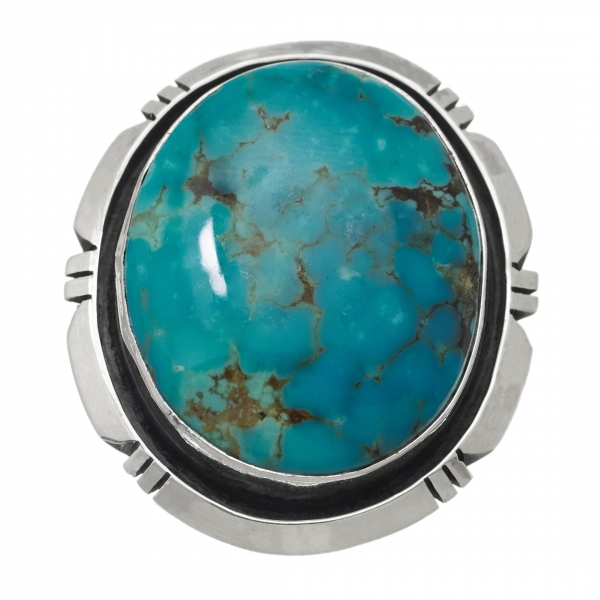 Navajo ring for women BA1037 in turquoise and silver - Harpo Paris
