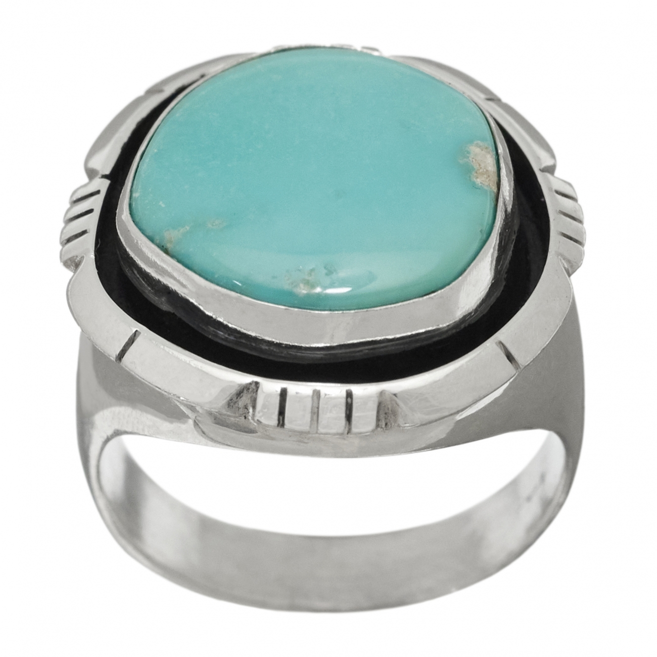Navajo ring for women BA1047 in turquoise and silver - Harpo Paris