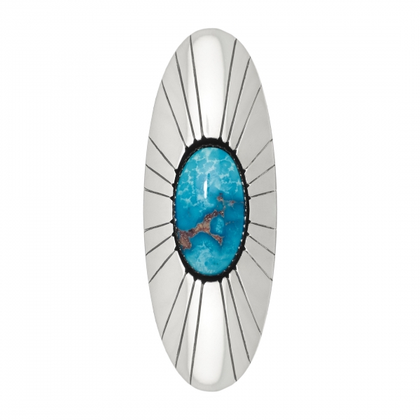 Navajo ring for women BA1053 in turquoise and silver - Harpo Paris