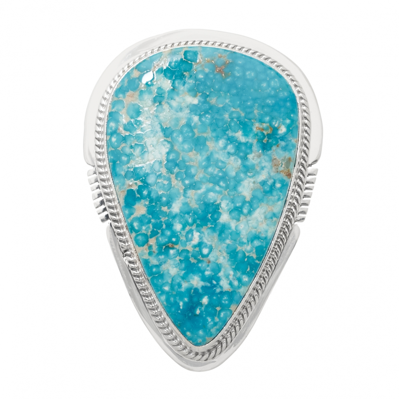 Navajo ring for women BA1056 in turquoise and silver - Harpo Paris