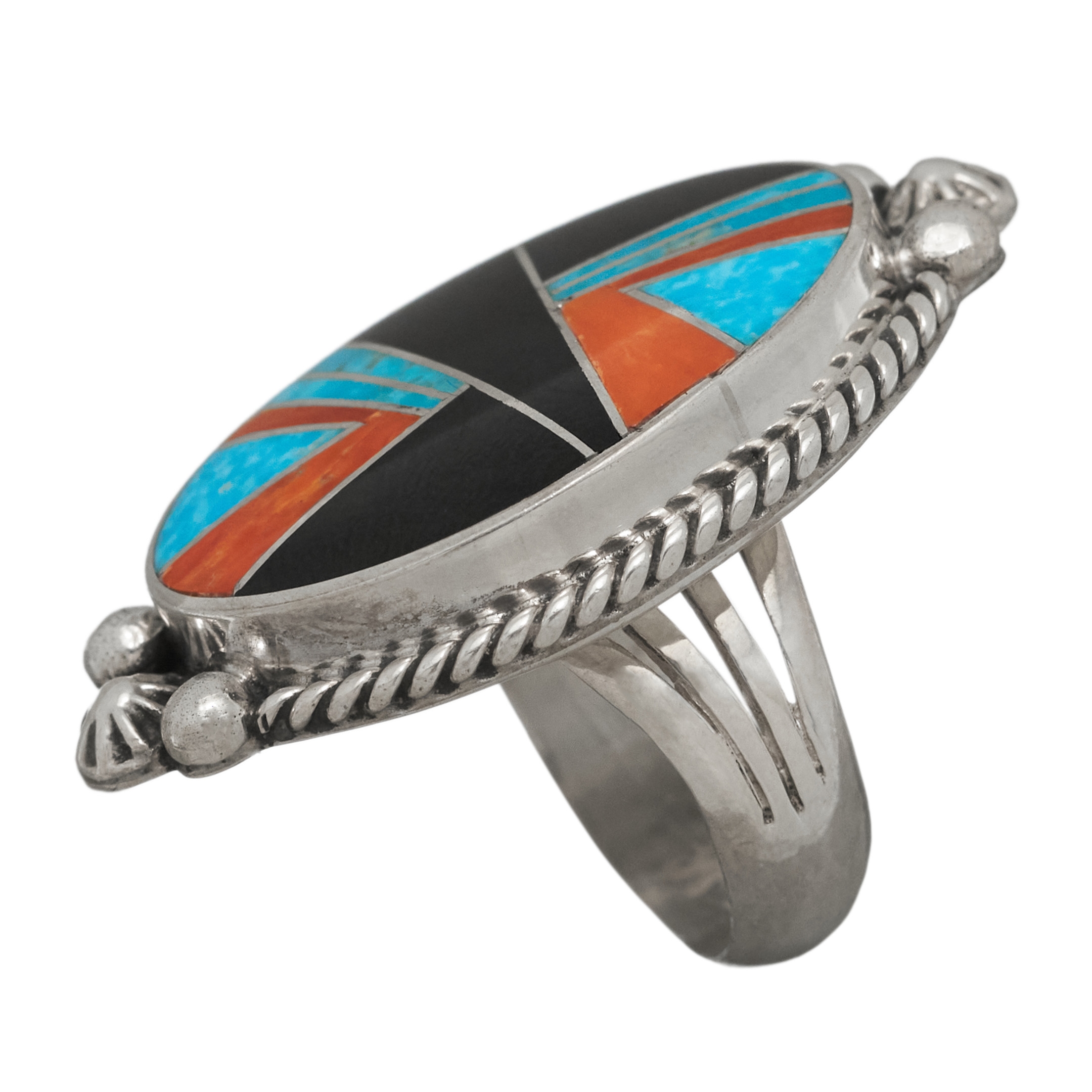 BA810 inlay and silver ring Harpo