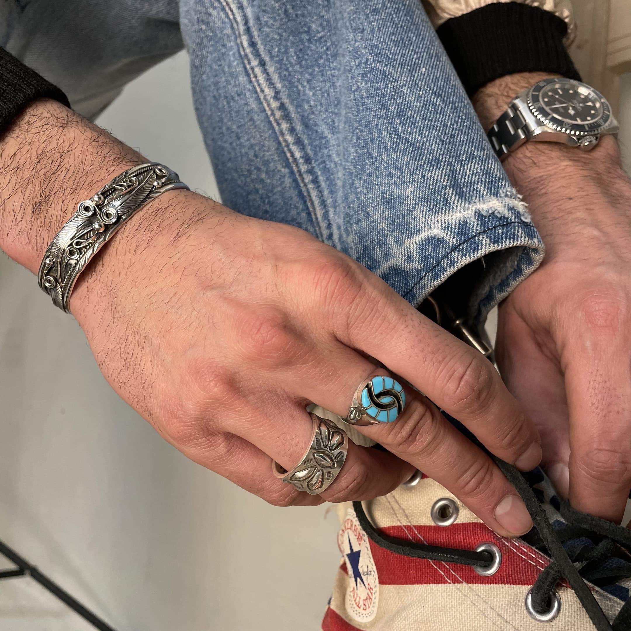 BA959 Silver ring Harpo