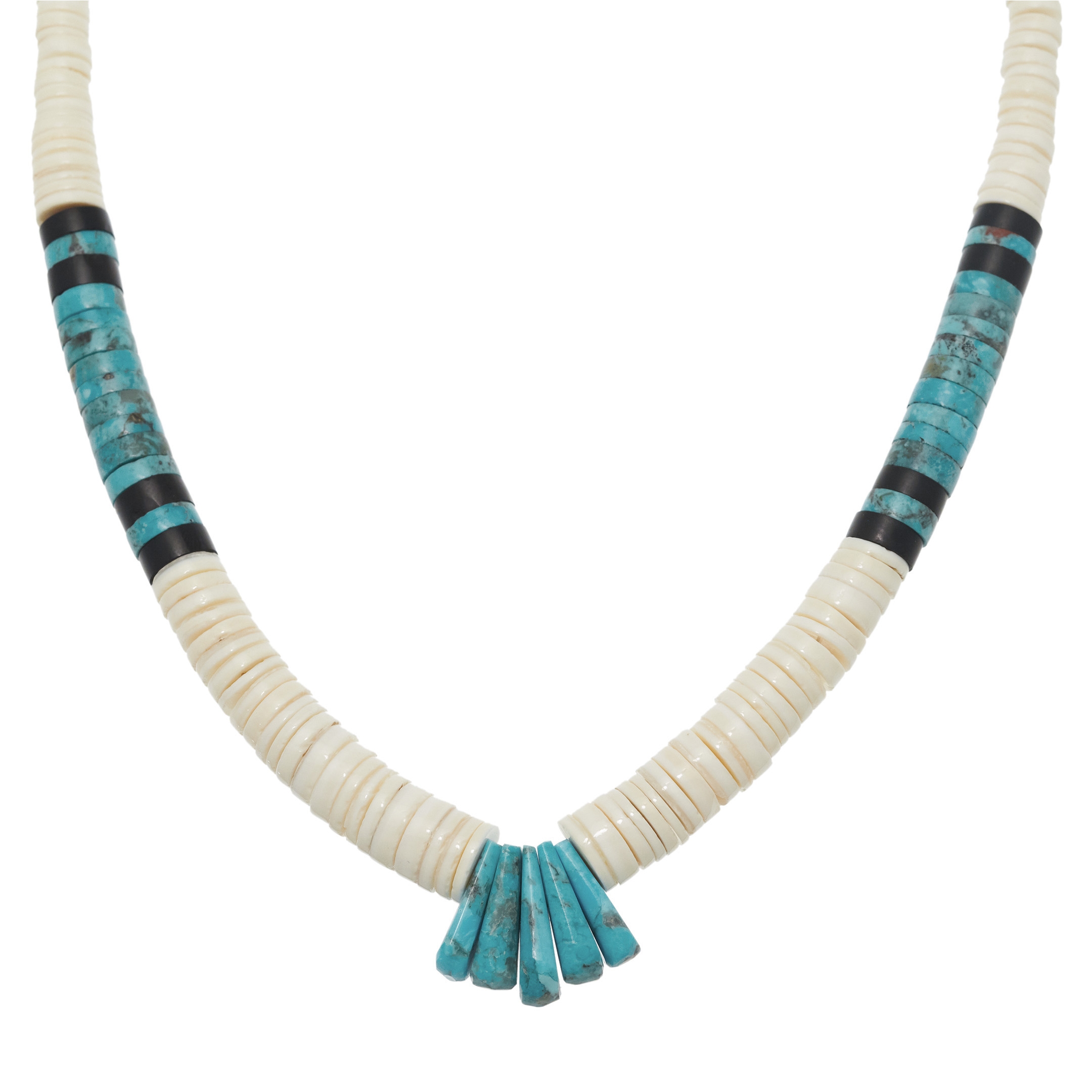 Collier Pueblo en perles Heishi, CO129 - Harpo Paris