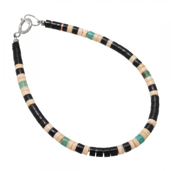 Pueblo bracelet BRP12 in Heishi beads - Harpo Paris