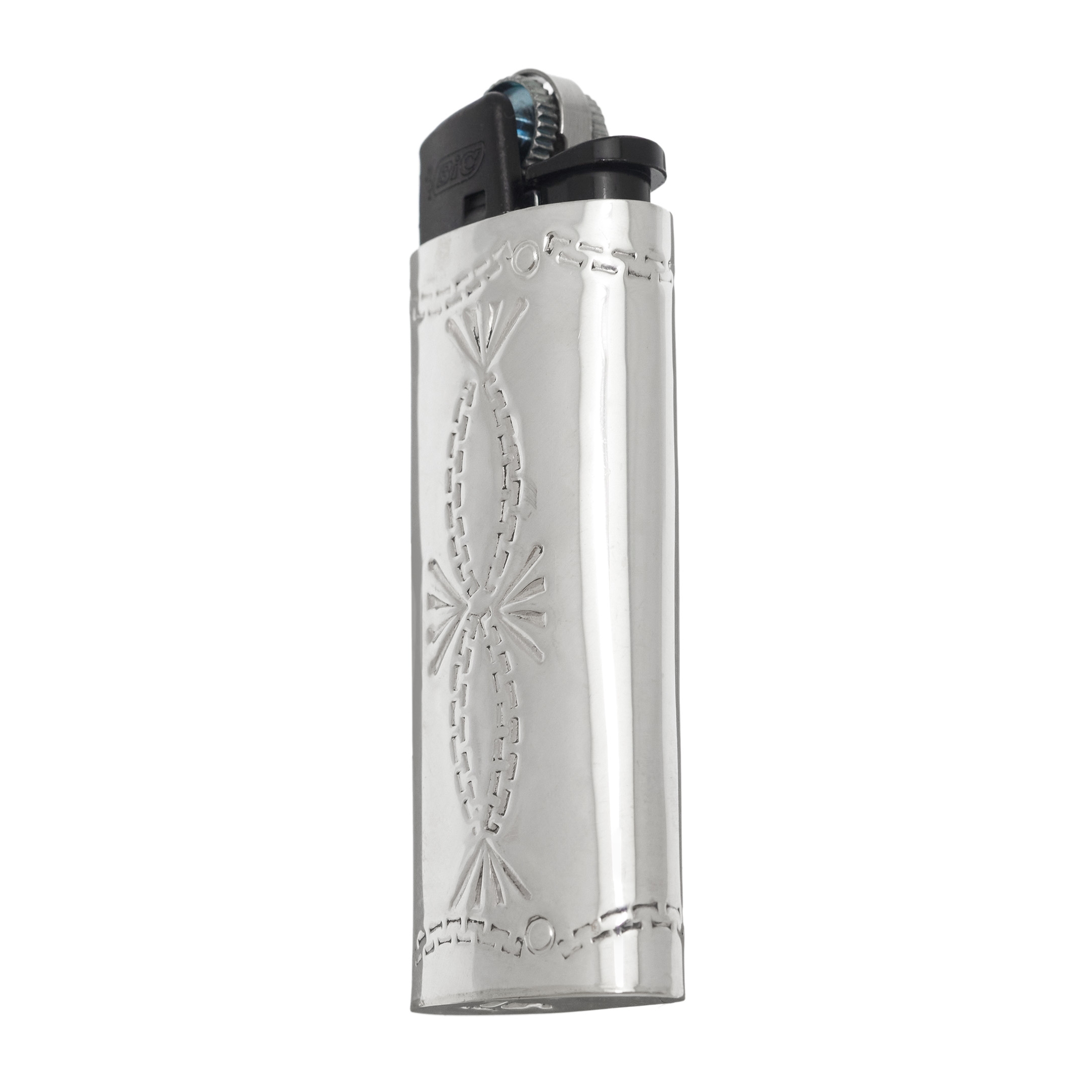 Etui à briquet Navajo en argent et turquoise, BRI03 - Harpo Paris