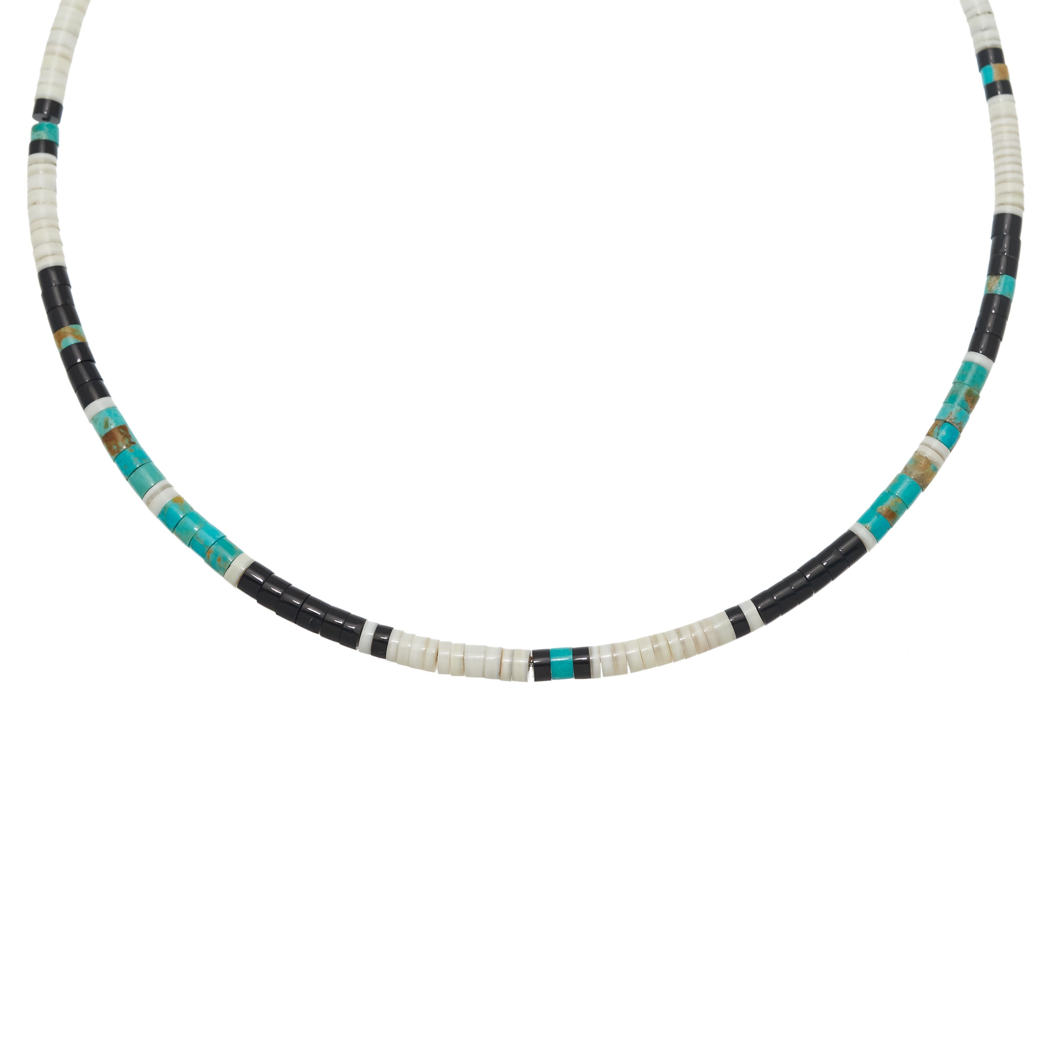 Collier Pueblo en perles heishi, COP07 - Harpo Paris