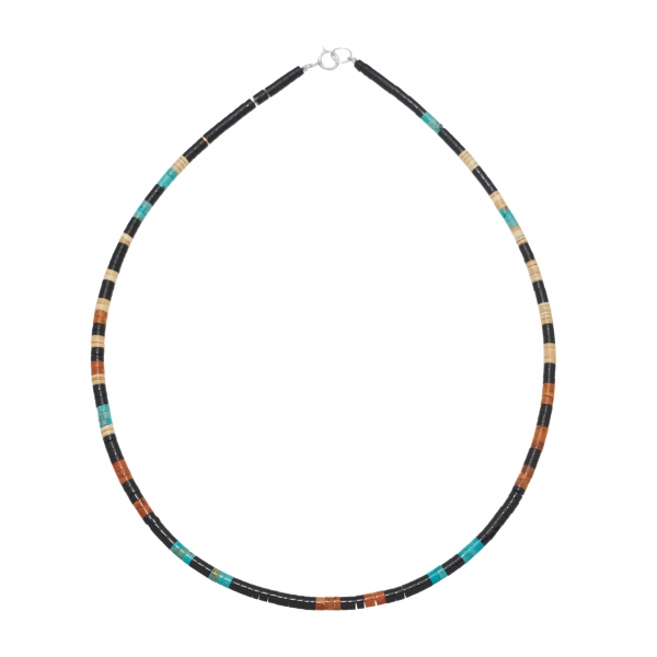 Pueblo necklace CO181 en pierres et coquillages - Harpo Paris