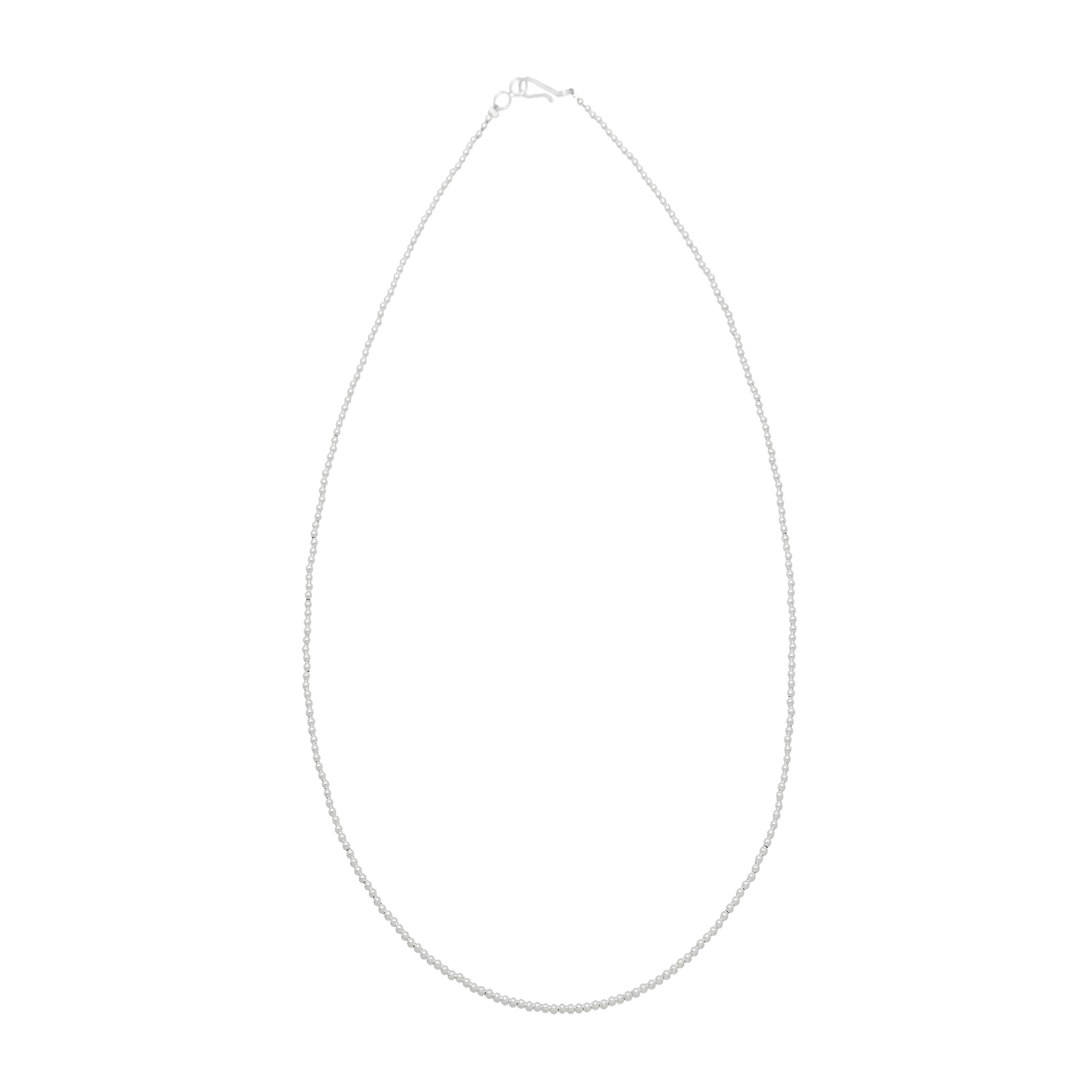 Collier Navajo COw09 en petites perles d'argent - Harpo Paris