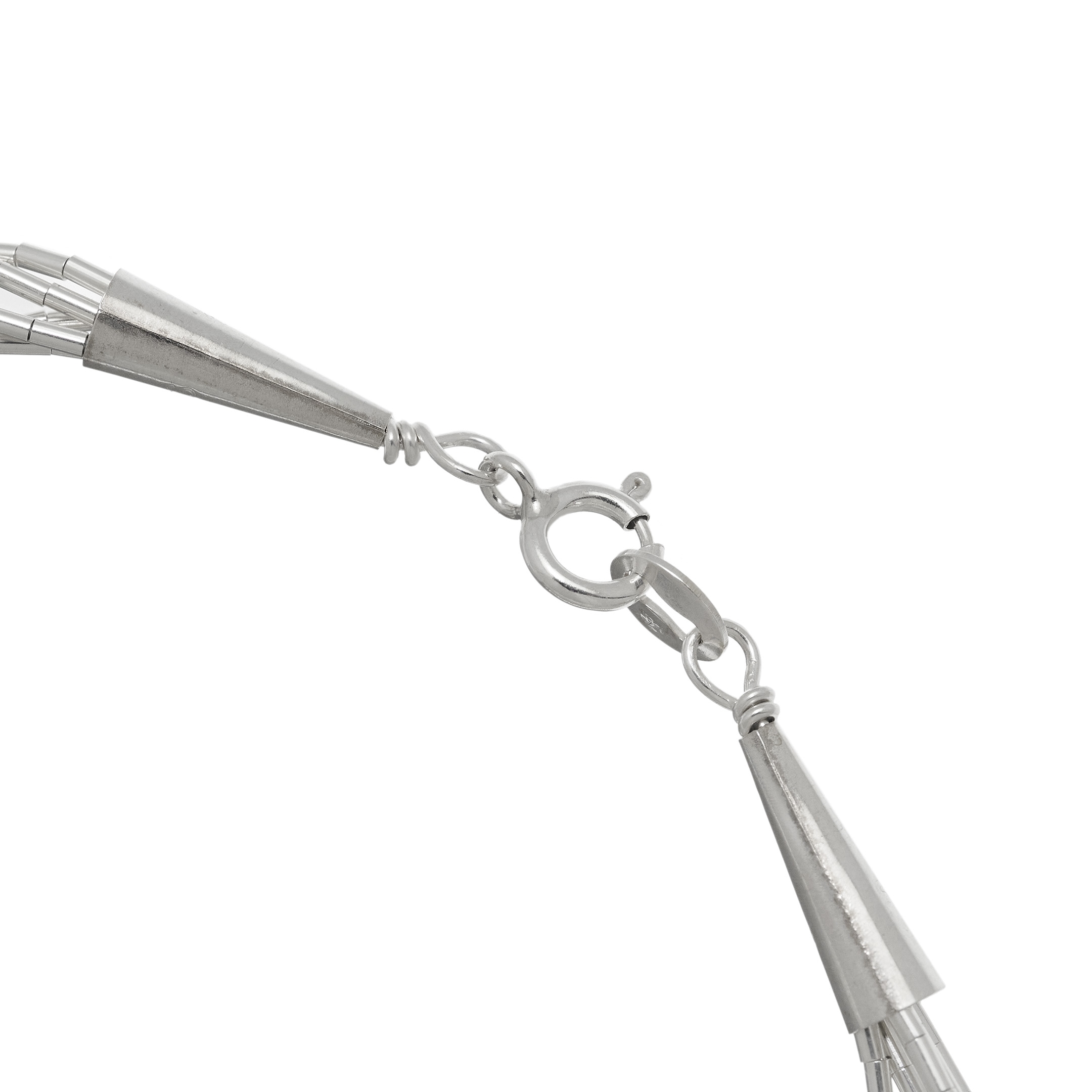 Bracelet amerindien Liquid Silver perles heishi. Harpo Paris