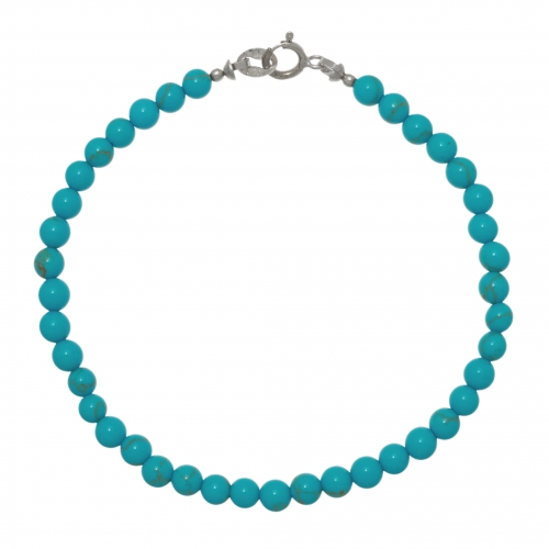 Bracelet classique Harpo Paris B294 perles turquoises