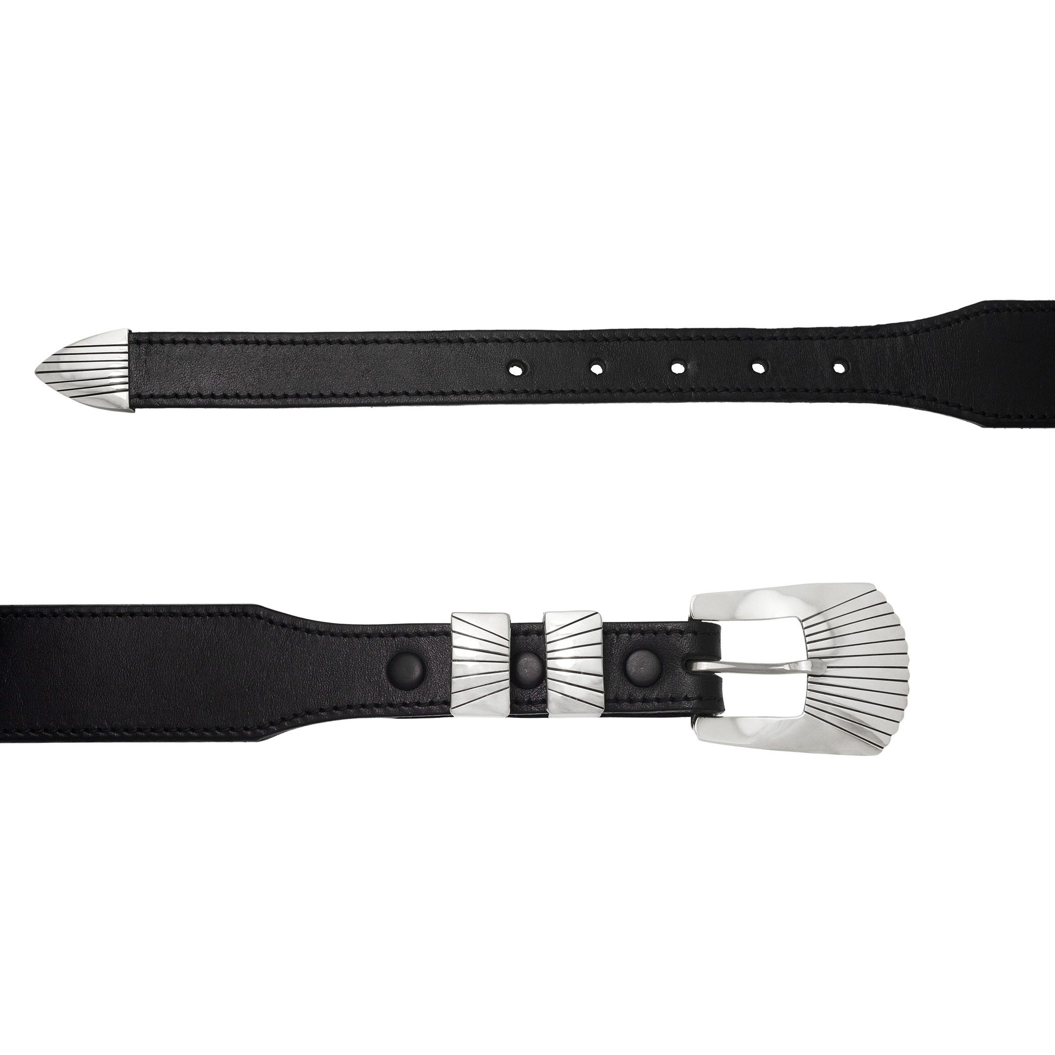 Ranger buckle all silver for men and women, BK58 - Harpo Paris