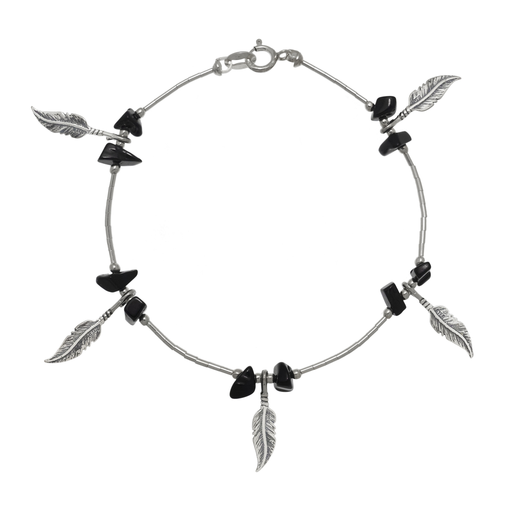 Bracelet classique femme B702 plumes Harpo Paris