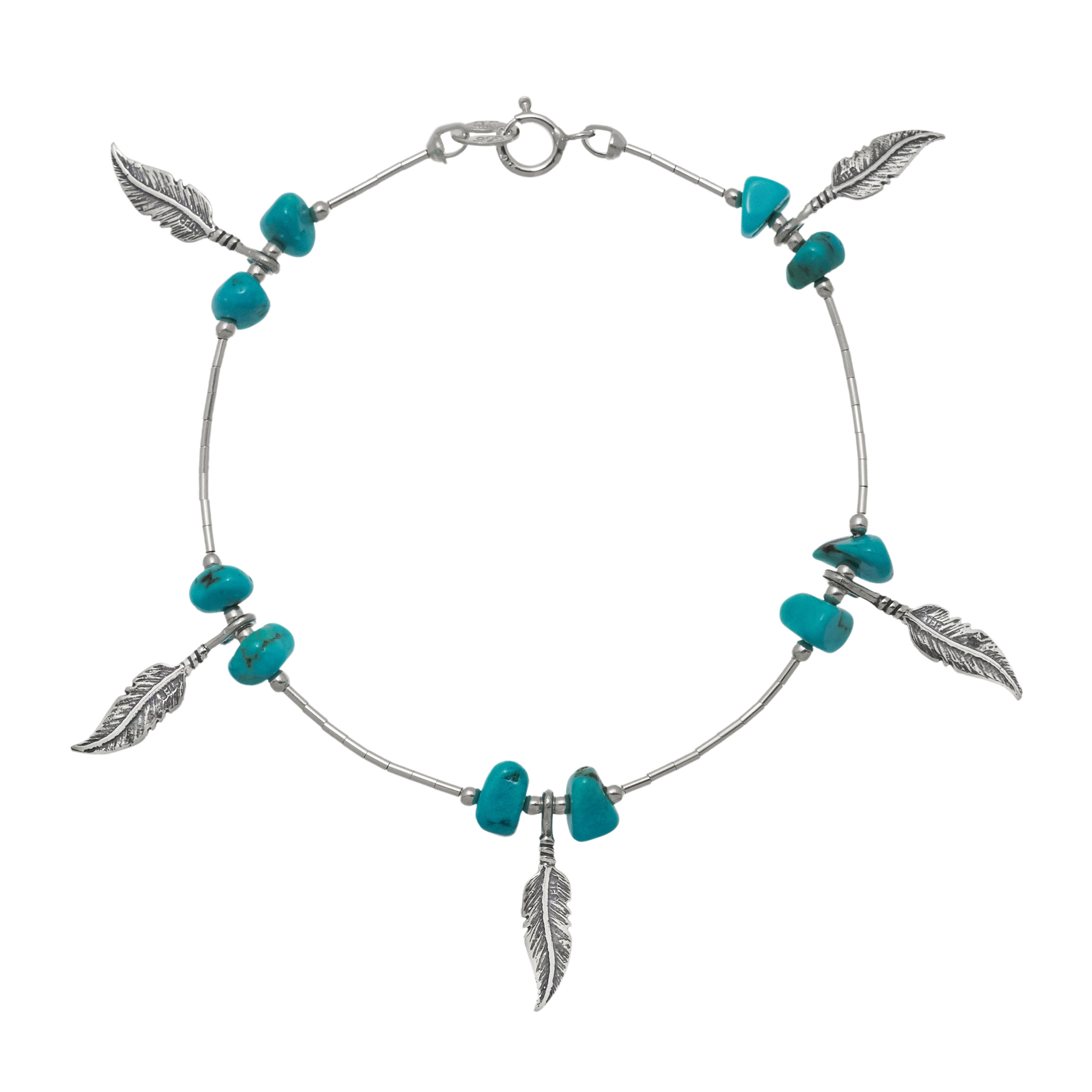 Bracelet classique femme B702 plumes Harpo Paris