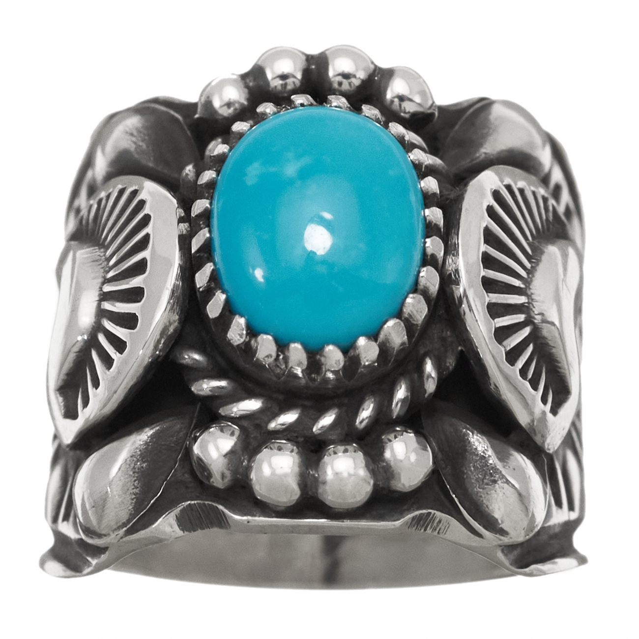 Harpo Paris unisex ring BA1071 in turquoise and silver