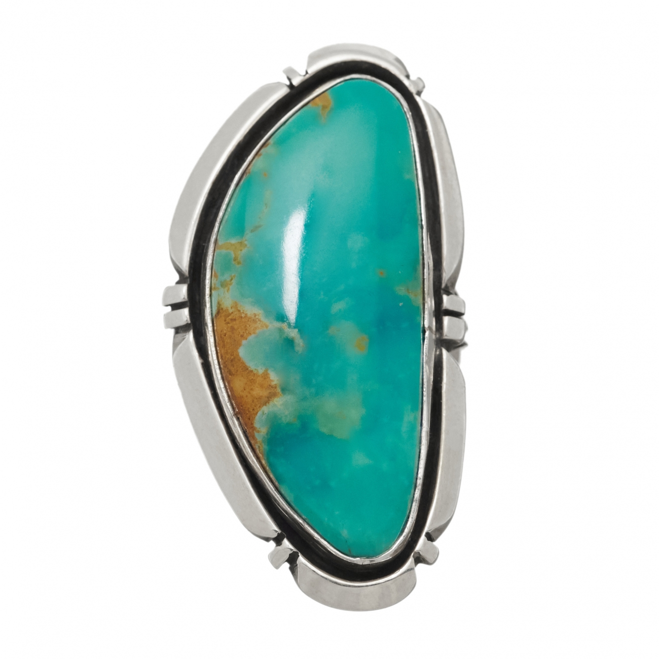 Navajo ring for women BA1079 in turquoise and silver - Harpo Paris