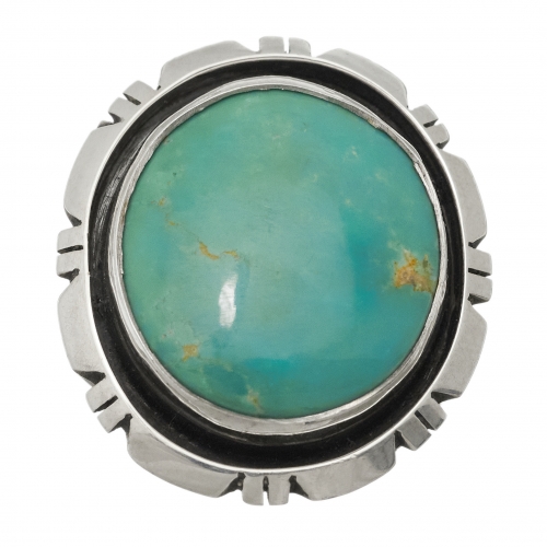 Navajo ring for men BA1107 in turquoise and silver - Harpo Paris