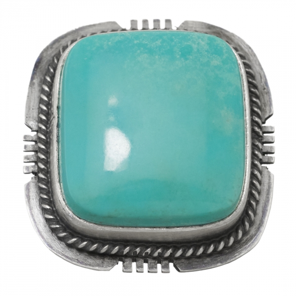 Navajo ring for men BA1109 in turquoise and silver - Harpo Paris