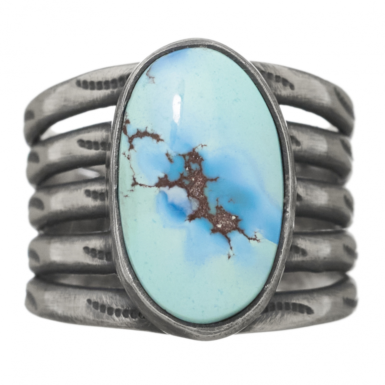 Navajo ring for women BA1120 in turquoise and silver - Harpo Paris