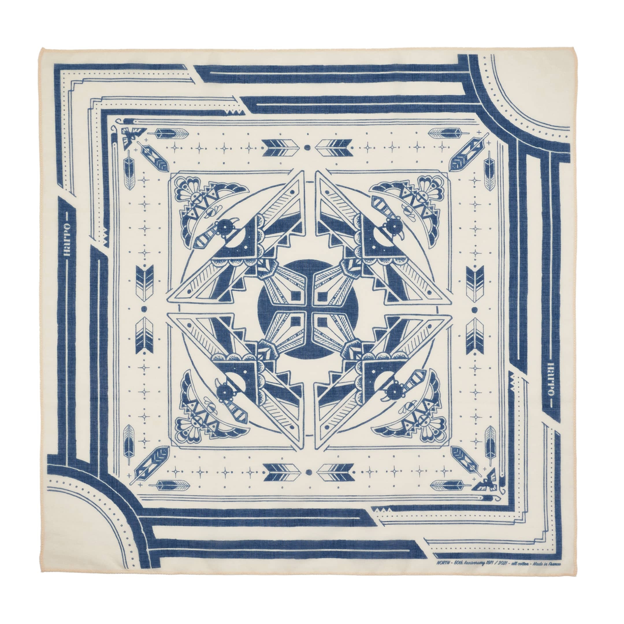 Bandana collector unisex en voile de coton - Harpo Paris