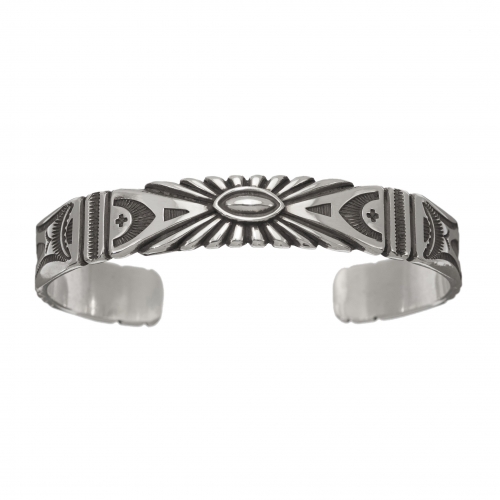 Navajo bracelet in silver BR695 - Harpo Paris