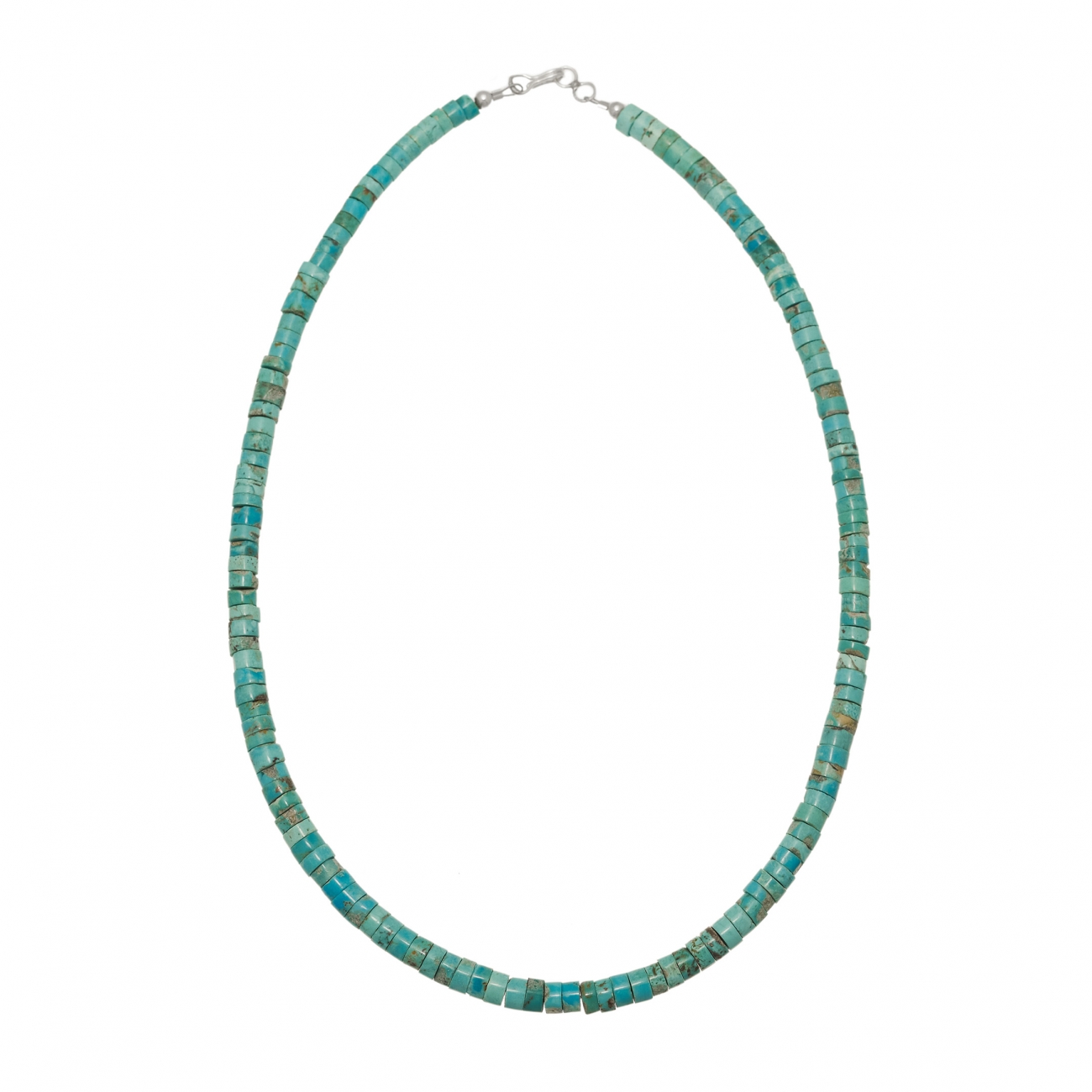 Pueblo necklace CO191 for women in turquoise - Harpo Paris