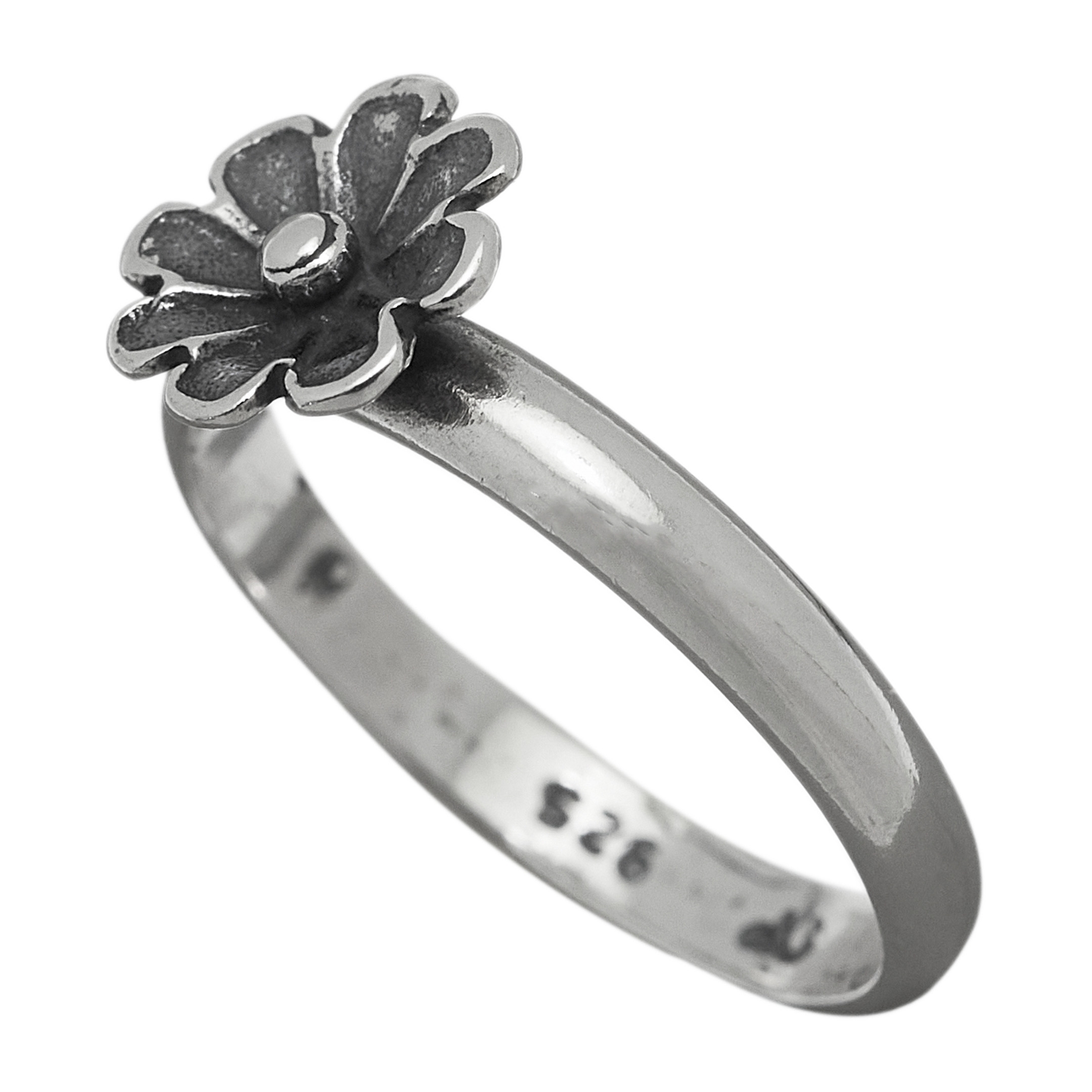 Bague Navajo, fleur en argent, BA1149 - Harpo Paris