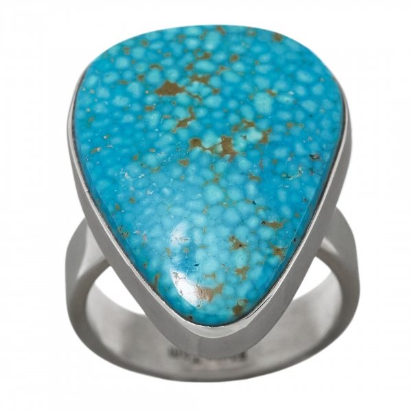 Navajo ring in turquoise and silver BA1141 - Harpo Paris