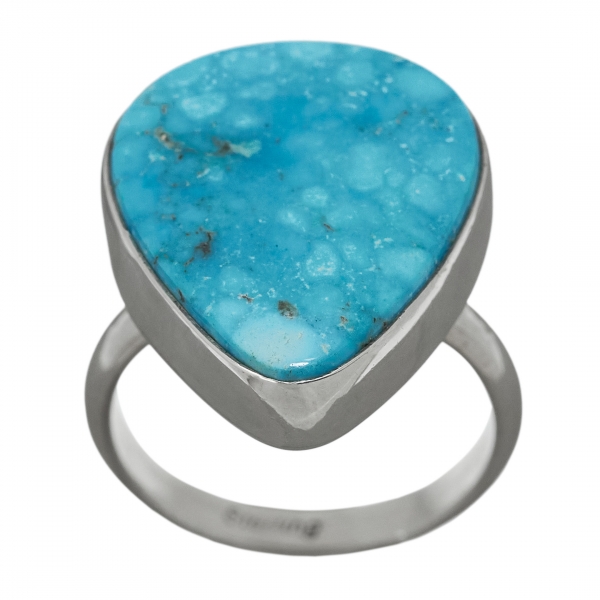Navajo ring for women BA1152 in turquoise and silver - Harpo Paris