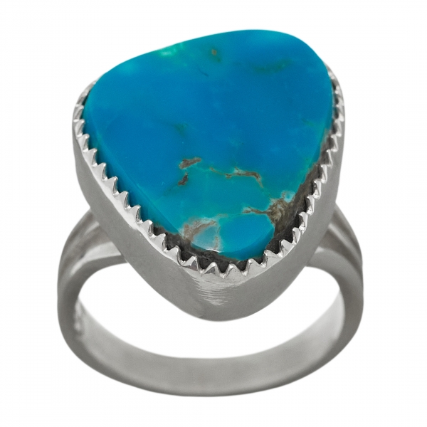Harpo ring BA1156 silver and turquoise, Navajo